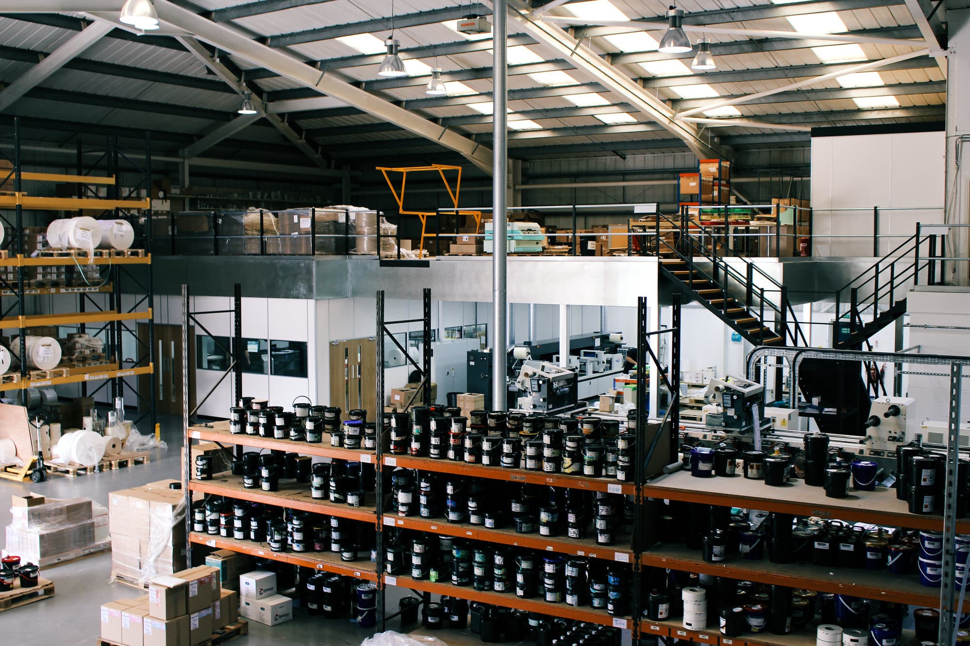 Storage Mezzanine and Production Room